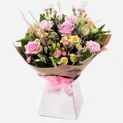 Nature's Bliss - Show your love in the best possible way with this gorgeous hand-tied bouquet.
