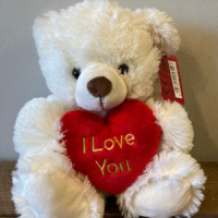 Teddy bear Add on product - Super soft bears with love heart. Teddy bear Add on product - Super soft bears with love heart.