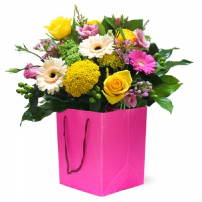 Sugar Pop - Vibrant colours make this beautiful Hand Tied stand out from the crowd.
