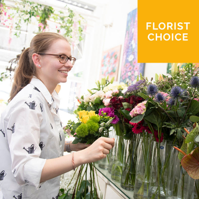 Florist Choice Flowers - Spoilt for choice? Can’t decide? Simply select the occasion and one of our experts will create a unique arrangement using the most beautiful blooms of the day, made especially for your loved one. If you already have an idea of what you want, include this under Special Requests
