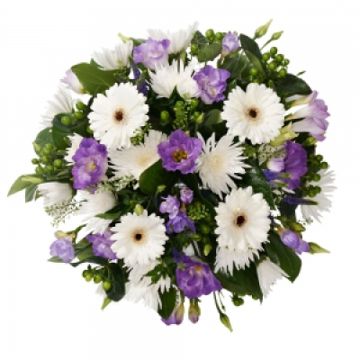 Funeral Posy - A traditional funeral piece - can be arranged in any colours suitable for a lady or gentleman.